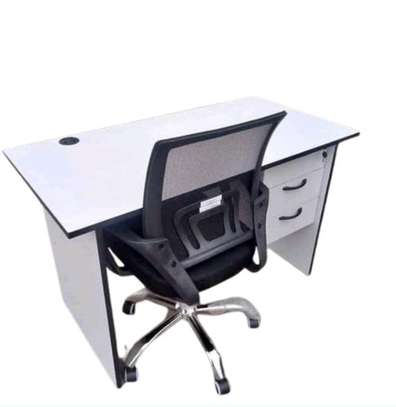 Home office desk with a chair image 1