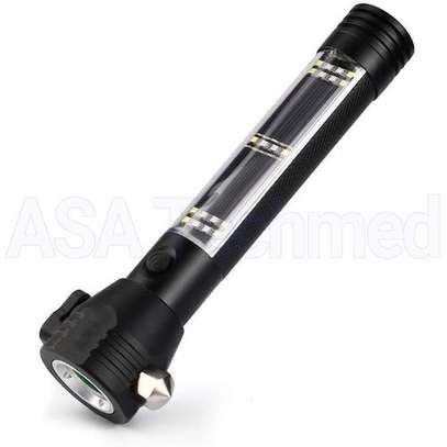 9 In 1 Multi Function Led Solar/electric Flashlight Torch image 1