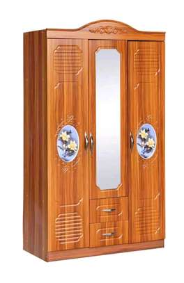 3 Door Wooden Wardrobe image 1