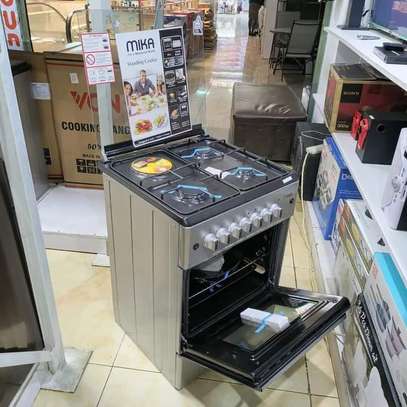 MIKA STANDING COOKER 3 GAS+1 ELECTRIC BURNER 60CMX60CM image 1