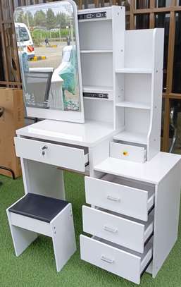 Dressers: Modern Elegant Dressing Table Vanity With Mirror image 1