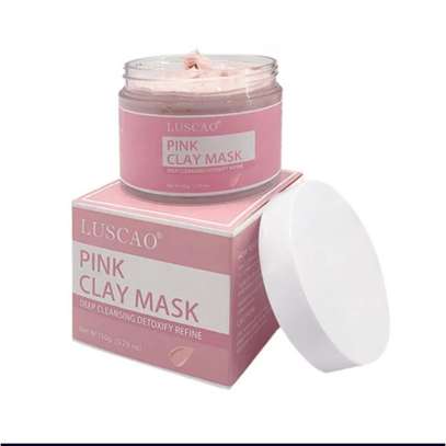 LUSCAO PINK CLAY FACE MASK 150gm image 4
