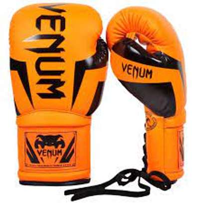High Quality Venum Boxing Gloves Orange image 3
