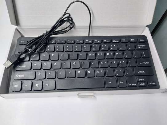 K-1000 78 Keys Mini Keyboard USB Wired For Mac and Windows image 1