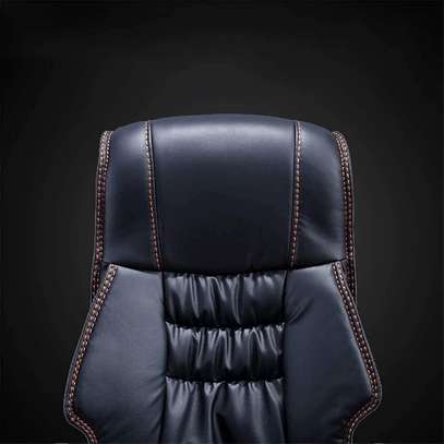 Office Chair: Leather Non Discomfort Recline Chair High Back image 3