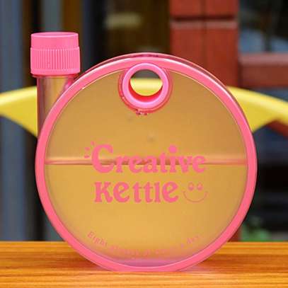 Round "Creative Kettle" Portable Water Bottle, 350ml image 4