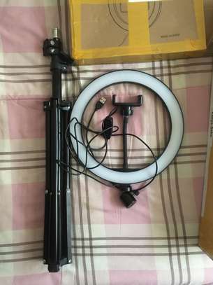 10 inch Ring light and 1.6m Height Tripod Mount Holder. image 4