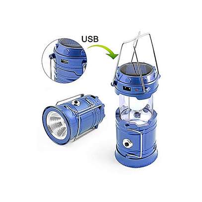 Solar-Electric Night Light Lamp Rechargeable Indoor/Outdoor LED Lantern image 7
