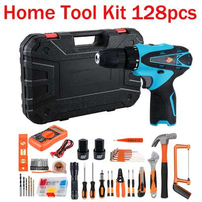 Tools Box Kit With Electric Drill Machine image 1