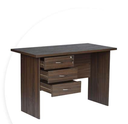 Office desks: 100cm home office table with drawers image 2