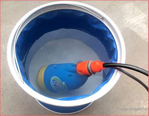 Multi function Mini car washing machine portable submersible with foldable hose pipe image 5