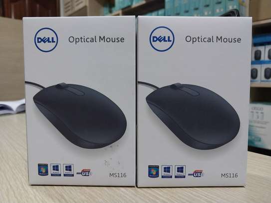 Dell MS116 Wired Optical Mouse 1000DPI LED Tracking image 3