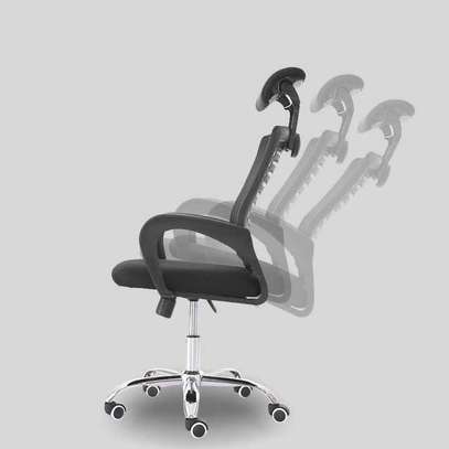Boss adjustable headrest secretary chair image 1