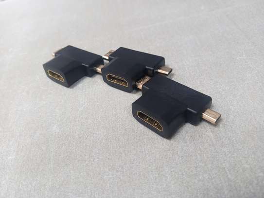 HDMI PC Female To Mini HDMI Micro Mini Male Adapter Connecto image 1