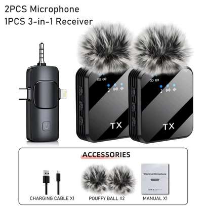 This 3-in-1 wireless lapel microphone image 2
