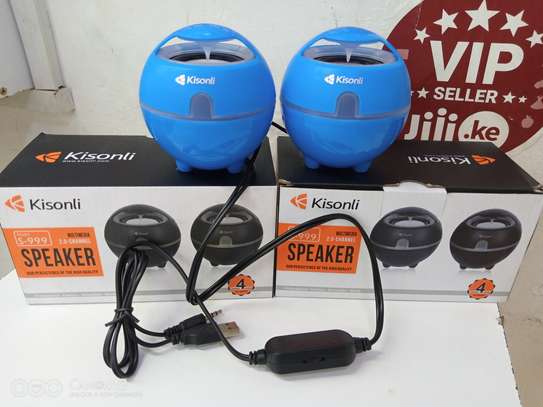 Kisonli Portable desktop laptop speakers woofer multimedia image 2