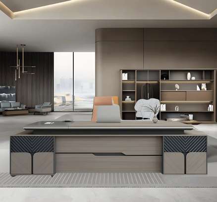 Office Desk:  2400mm L-shaped design desk image 4