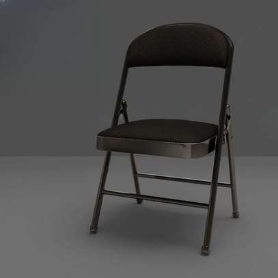 Office Foldable Black Upholstered Seating Chair image 1