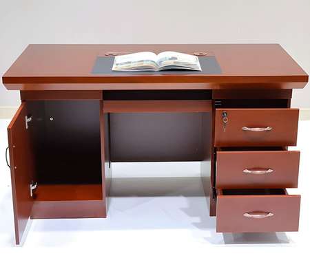120cm Computer Writing Desk with Cabinet & Drawers image 5