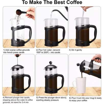 800mls French press tea & coffee maker plunger image 2