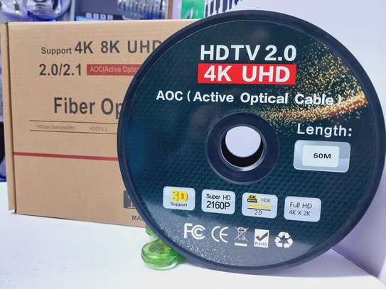 50M HDTV 2.0 Active OPTICAL FIBER CABLE 2.0 SUPPORT 4K@60HZ image 2