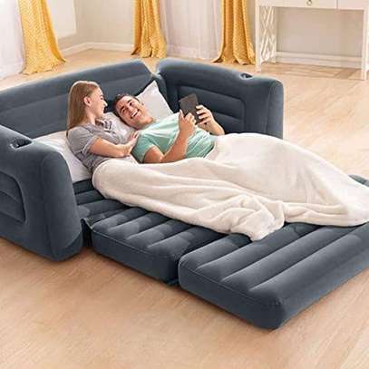 3 seater sofa bed with electric pump image 1