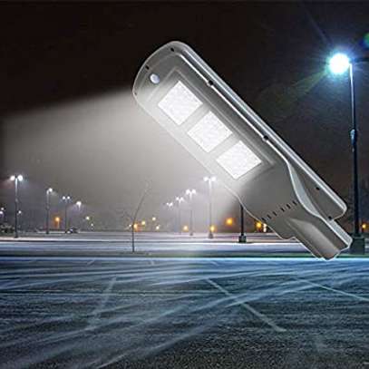 60W LED solar streetlight with PIR CDS sensors image 2