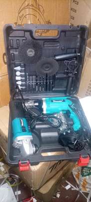 1630drill+ grinder combo+2free disk+ 12 free drill bits image 1
