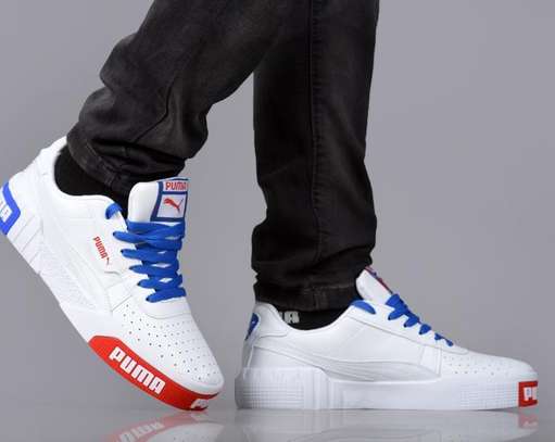 Puma cali sale red white blue