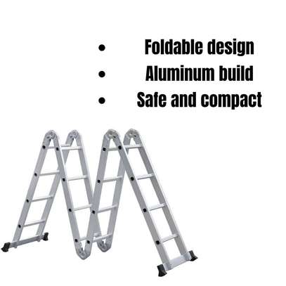 4.7m Ladder Aluminium Extension Folding image 2