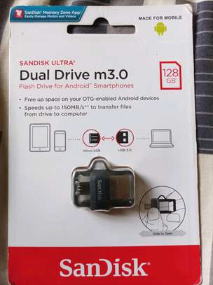 SanDisk Ultra Dual USB Flash Drive m3.0 128GB OTG image 1