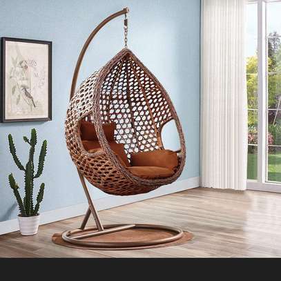 Garden Hanging Swing with Strong Metal Stand image 4
