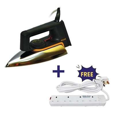 Philips Dry Iron Box + A FREE Heavy Duty 4-Way Extension image 3
