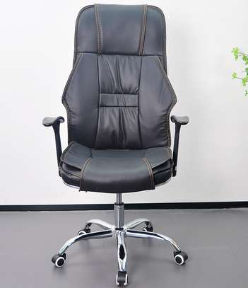 OFFICE CHAIR: Black Fine Office Chair image 1