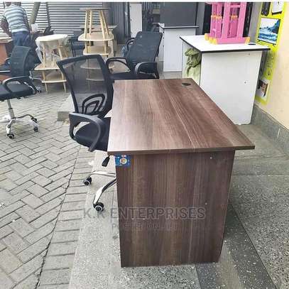 1.2 meters office desk plus low back  recliner mesh chair image 2