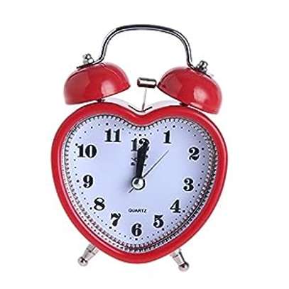 Heart Shape Double Bell Alarm Clock image 3