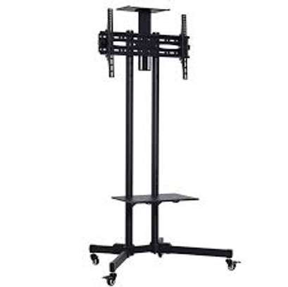 Mobile TV Stand, Rolling TV Stand with Wheels for 32-70Inch image 1