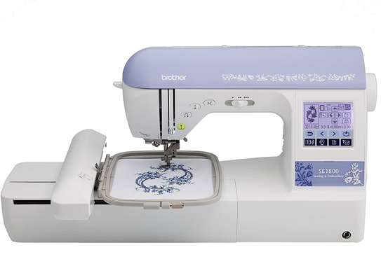 Computerized Sewing Machine with Wide Table image 1