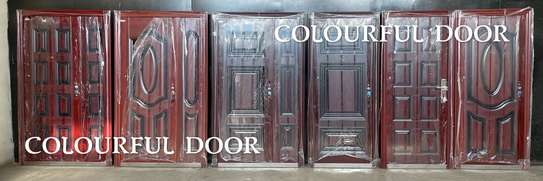 PREMIUM BROWN WALNUT WOODEN FINISH DOORS 🚪 image 1