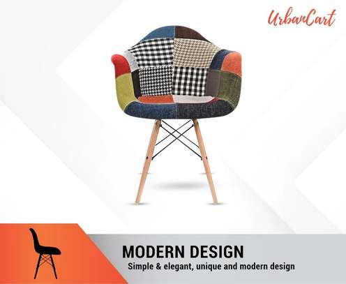 High Quality Patched Eames Chair with Armrests image 2