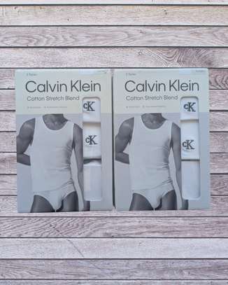 Men's 3 Pack Cotton Sleeveless Vests - Calvin Klein image 4