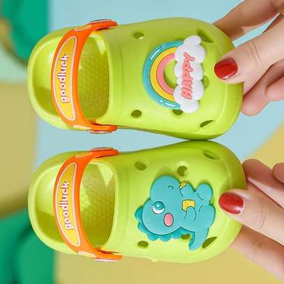 Authentic Kids Unisex Sandals Green Casual Crocs image 1