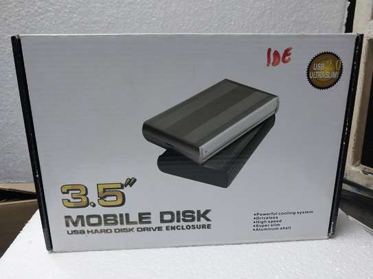 3.5 inch HDD External Case, Support IDE Hard drive(Silver) image 2