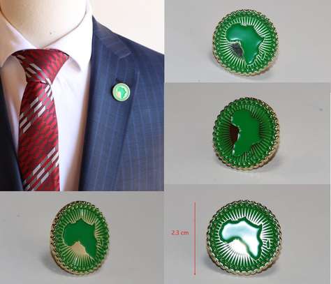 African Union Flag Lapel Pin Badge image 4