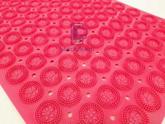 70x40cm Non Slip Bathroom Shower Mat - Hot Pink image 2