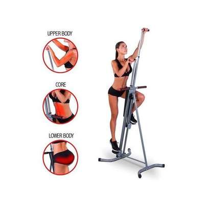 Maxi Climber Vertical Climber Machine Exercise Stepper Total Body Workout image 1