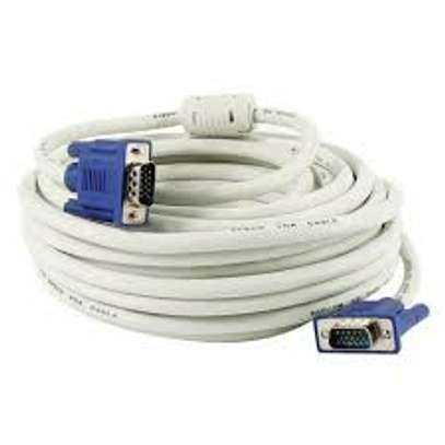 5m High Resolution Monitor VGA Cable Blue image 2