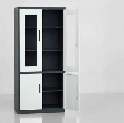 Office Cabinet: Transparent Glass Doors Office Cabinet image 4