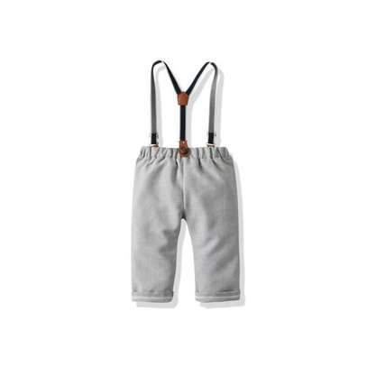 BOYS TROUSER PANTS WITH FREE SUSPENDERS (1-6YRS) image 2