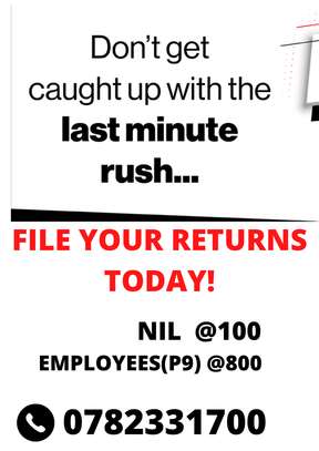 FILE YOUR TAX RETURNS TODAY image 1